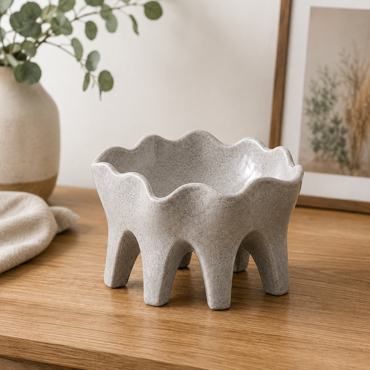 Ceramic Elephant Leg Decorative Bowl