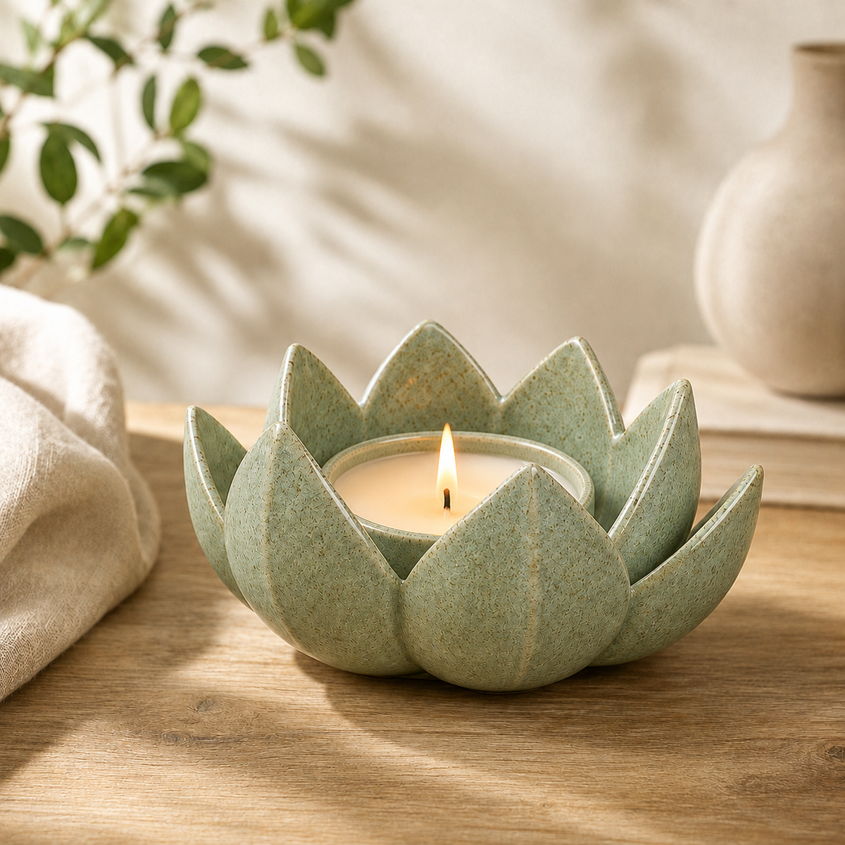 Ceramic Lotus Flower Decorative Bowl