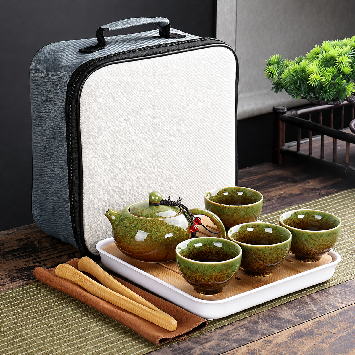Portable Ceramic Tea Set for Calm Home Rituals