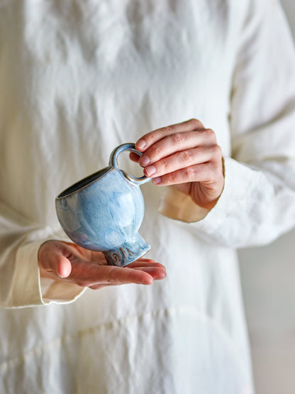 Avonlea stoneware Cup, Sky blue, set of 4