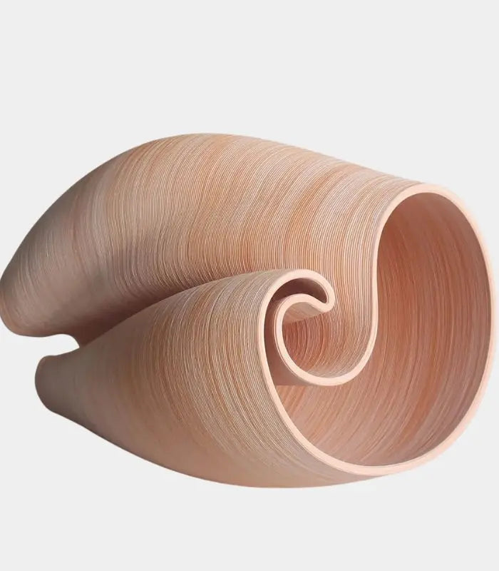 Solara Vase 3D-Printed 27 cm (10.63 in) Warm terracotta blush