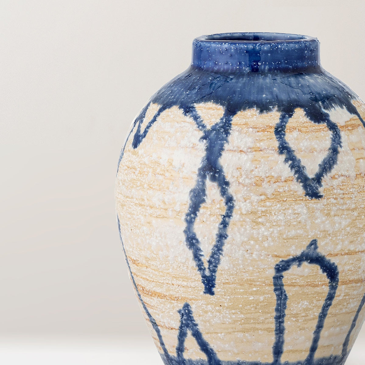 Avon hand-painted stoneware vase