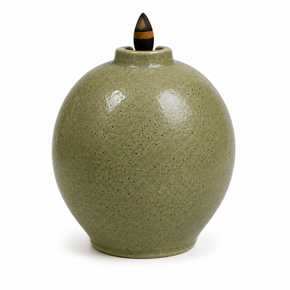 Ceramic Backflow Incense Burner with Tealight Holder