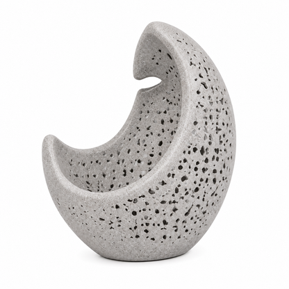 Ceramic Crescent Moon Incense Holder