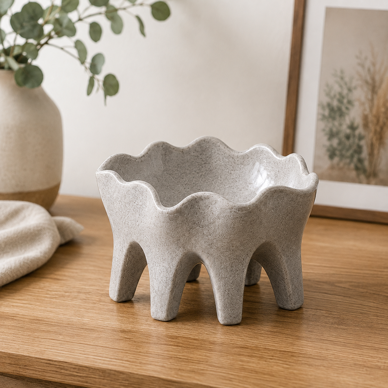 Ceramic Elephant Leg Decorative Bowl