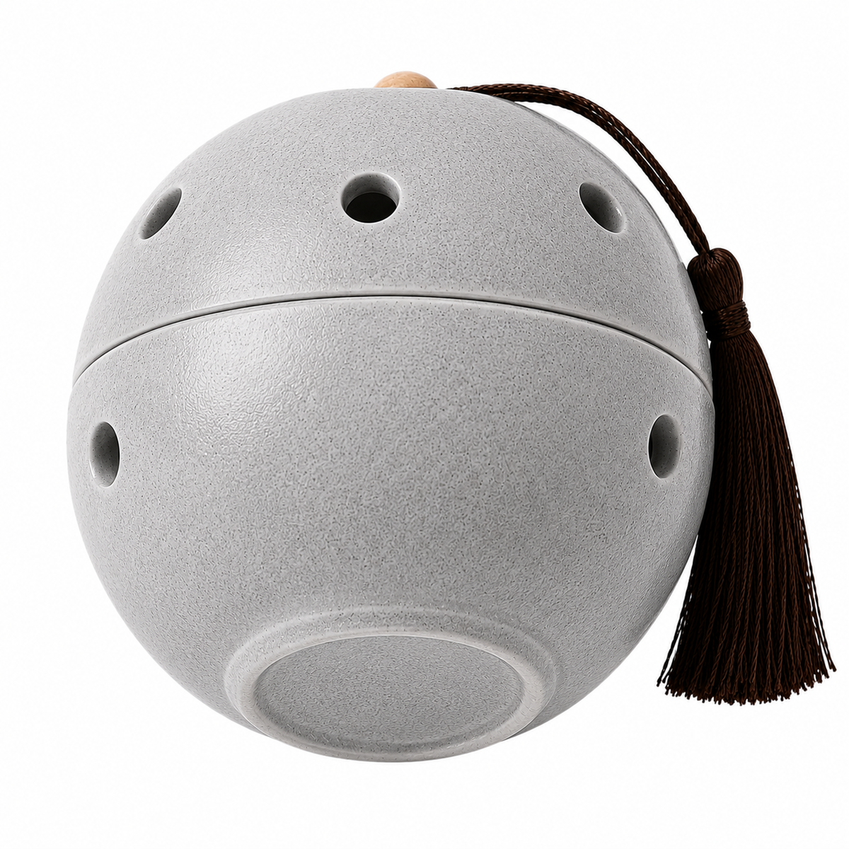 Ceramic Round Incense Burner with Lid and Tassel