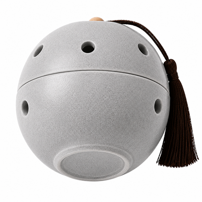 Ceramic Round Incense Burner with Lid and Tassel