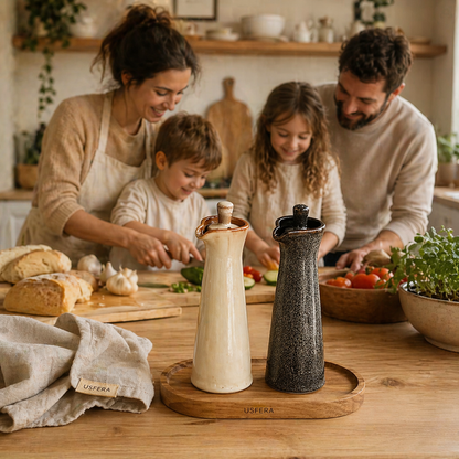 Ceramic Oil Bottle Set | Organized Cooking
