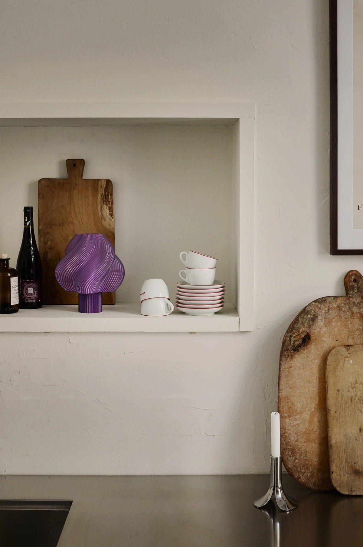 Crème Atelier soft serve lamp, Portable, Lavender
