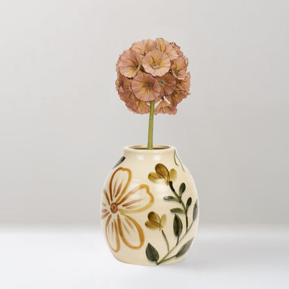 Alinne hand-painted stoneware vase