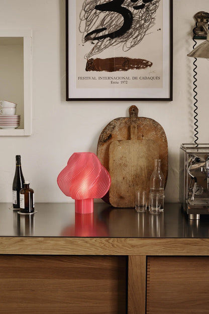 Crème Atelier soft serve lamp, Large, Peach Sorbet
