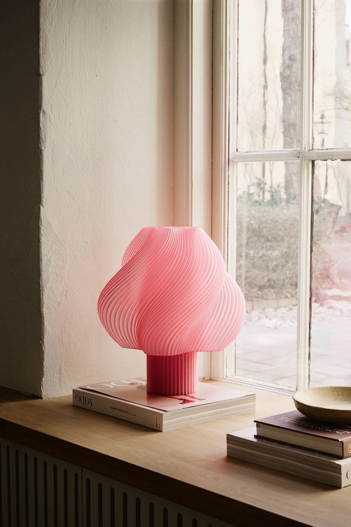 Crème Atelier soft serve lamp, Large, Peach Sorbet