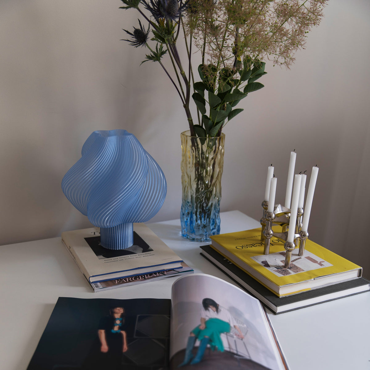 Crème Atelier soft serve lamp, Medium, Blueberry Sorbet -  1 in stock