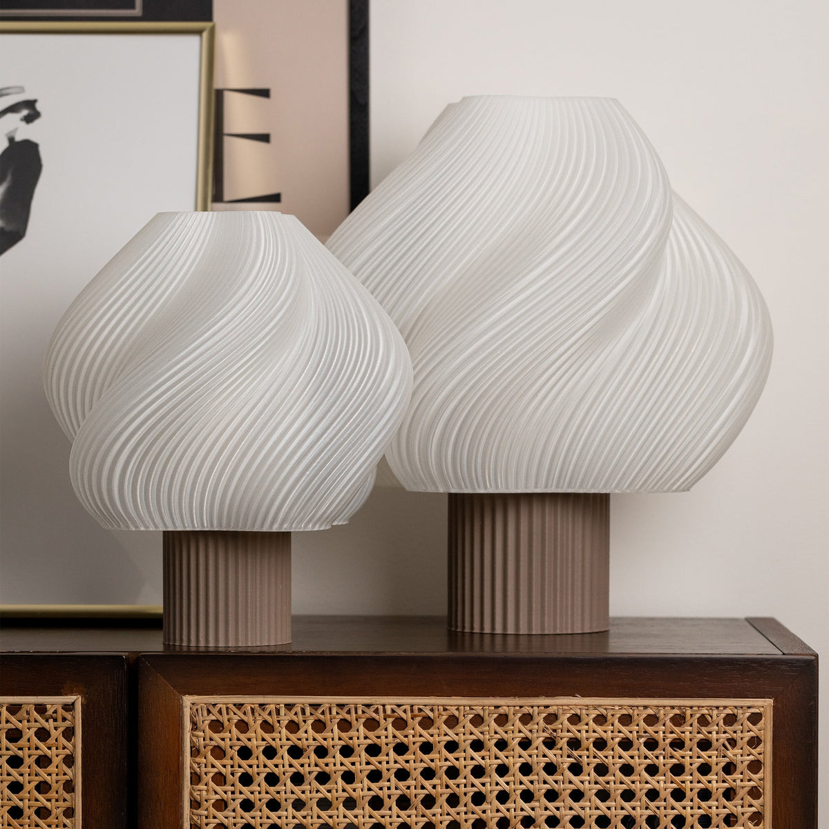 Crème Atelier soft serve lamp, Large, Mocha -  1 in stock