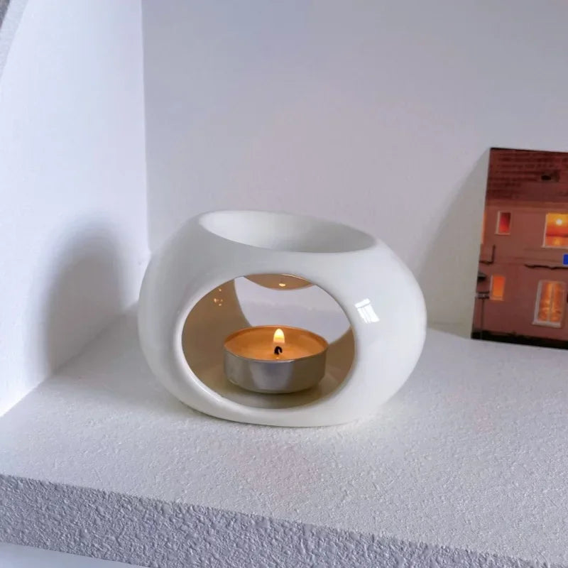 Ceramic Candle Holder Set — Minimalist Home Decor