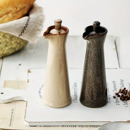 Ceramic Oil Bottle Set | Organized Cooking