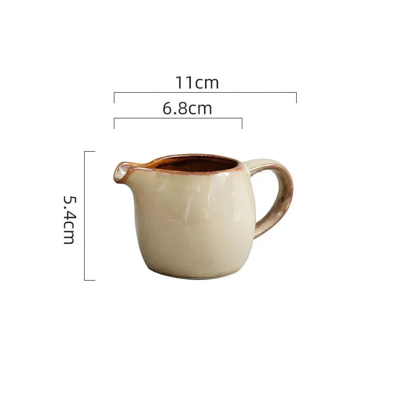 Ceramic Creamer Pitcher Set for Calm Luxury Dining