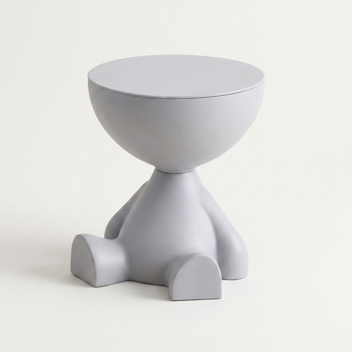 Bowl-Top Storage End Table