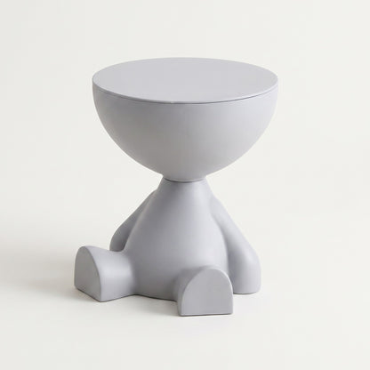 Bowl-Top Storage End Table