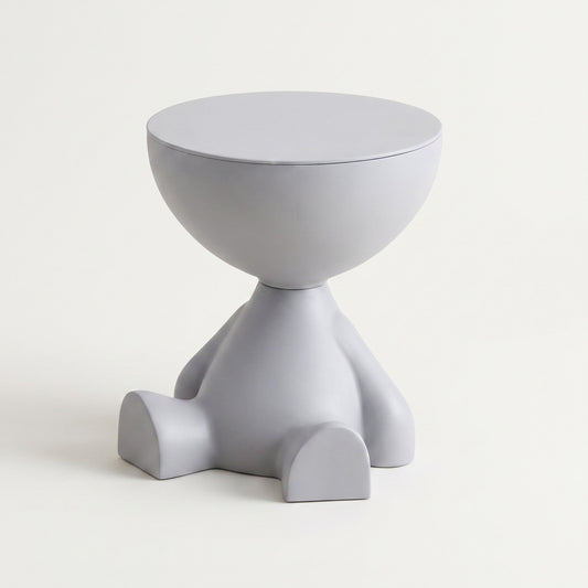 Bowl-Top Storage End Table